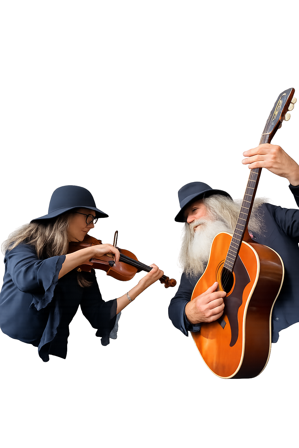 The Flying Oms performing